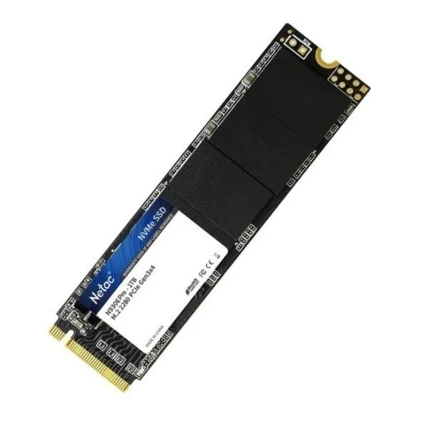 Disco Sólido Interno Ssd 1tb Netac N930e Pro Nvme 2280 Cor Preto