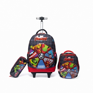 Kit Escolar Vingadores Mochila de Rodinha Lancheira Estojo Menino Infantil Marvel em Oferta na Shopee
