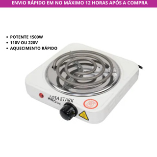 Fogareiro Elétrico Fogão Elétrico Potente 1 Boca 110V ou 220V Branco em Oferta na Shopee