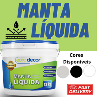 Manta Líquida 1Kg e 3,6kg Emborrachada Impermeabilizante Eurodecor Várias Cores em Oferta na Shopee