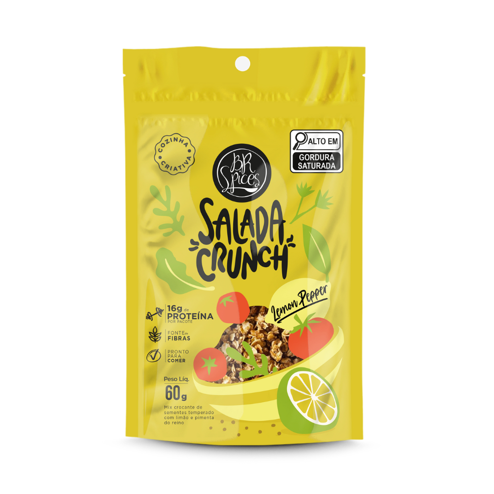 Salada Crunch: Lemon Pepper 60G em Oferta na Shopee