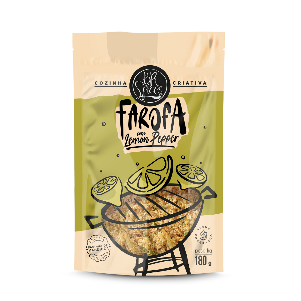 Farofa Temperada com Lemon Pepper 180G