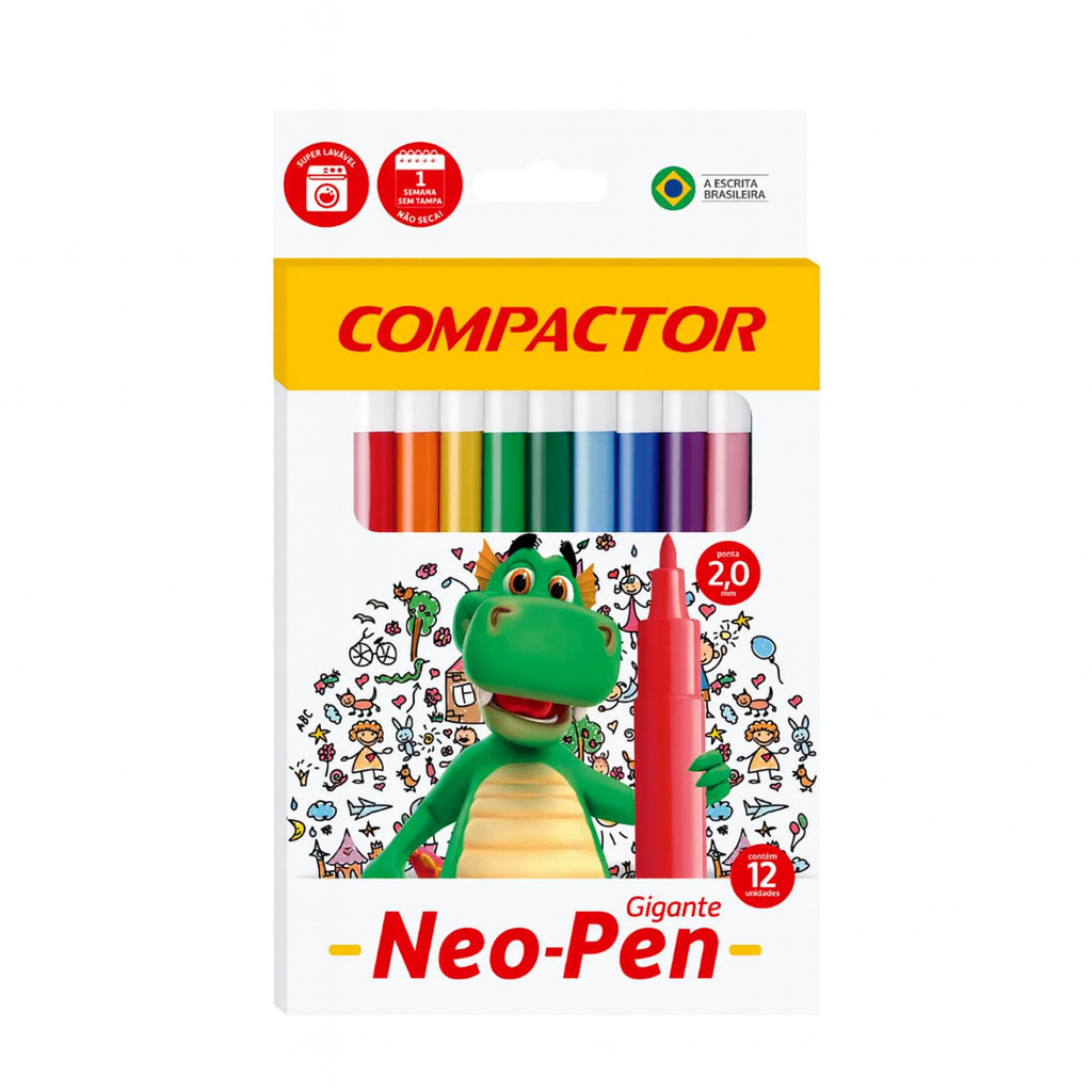 Compactor Canetinha 12 Cores: Onde Comprar | BuscaProdutos