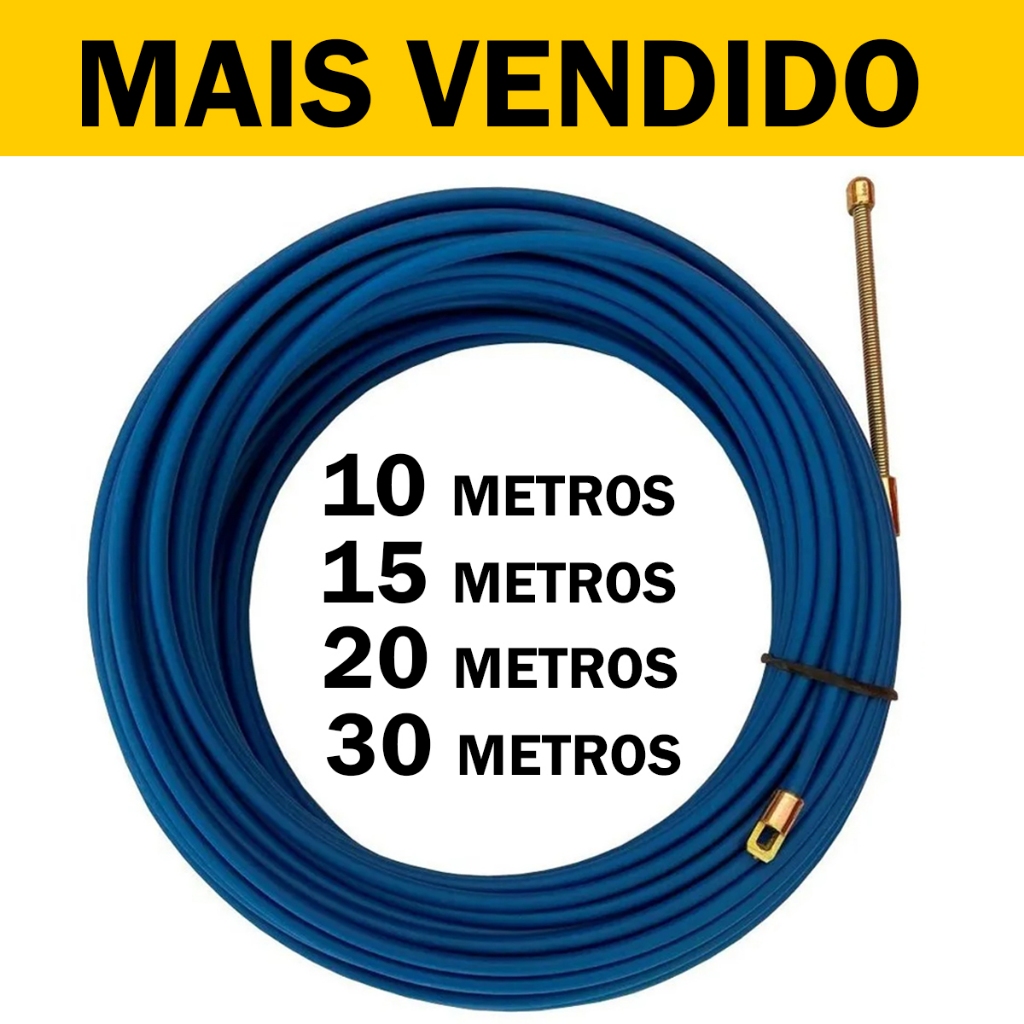 Guia Passa Fio com Alma De Aço 10 15 20 30 Metros em Oferta na Shopee