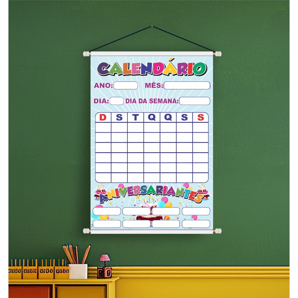 BANNER ARTE PRONTA - CALENDÁRIO ANIVERSARIANTES em Oferta na Shopee