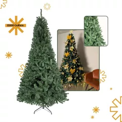 Arvore De Natal Pinheiro 1,5m 1,8m 2,1m 2,4m Tamanho até 1500 Galhos Tradicional Decoração LuvinCo