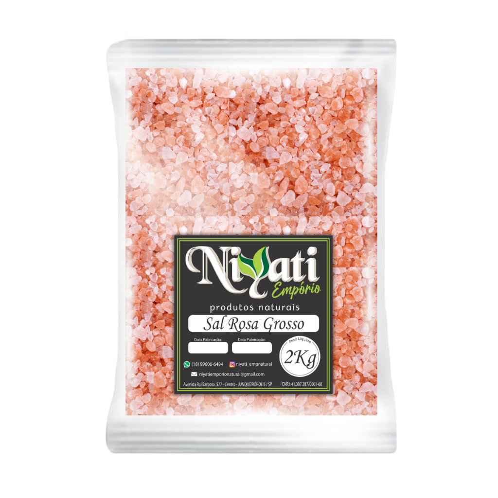 Sal Rosa do Himalaia Grosso 2kg Rico em Minerais em Oferta na Shopee