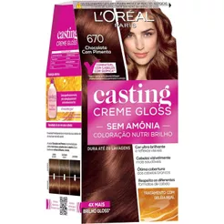 Tinta De Cabelo Casting Creme Gloss 670 Chocolate com Pimenta