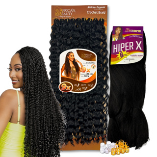 Kit Gypsy Cabelo Orgânico Crochet Plus African Beauty + 1 Jumbo Hiper X 400gr em Oferta na Shopee