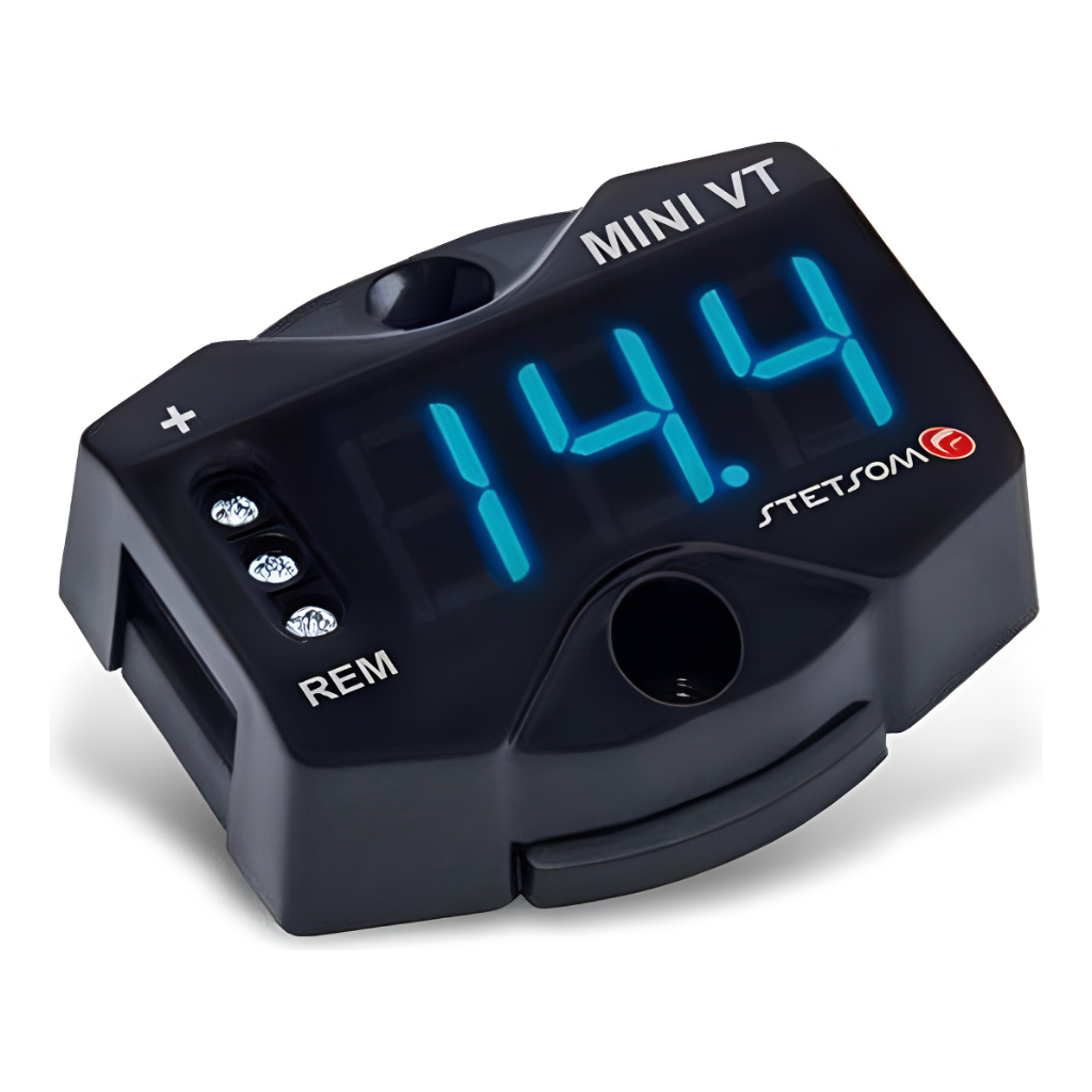 Mini Voltímetro Digital Stetsom Mini Vt Som Automotivo Compacto Medidor De Bateria em Oferta na Shopee