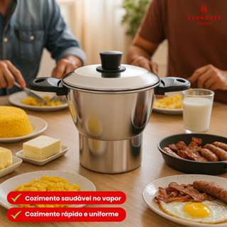 Cuscuzeira De Alumínio Cuscuzeiro Grande Faz Cuscuz Em Alumínio Polido Altíssima Qualidade em Oferta na Shopee