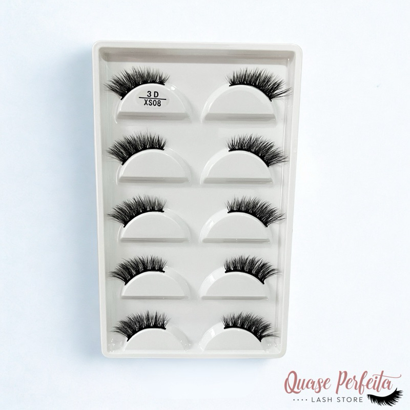 Cilios posticos Fox (cantinho) - Modelos XS01/XS08/3D04 em Oferta na Shopee
