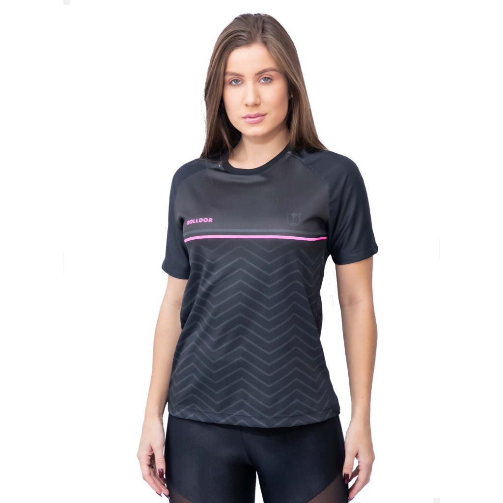 Camisa Dry fit Feminina Blusa Academia Feminina Com Proteção UV