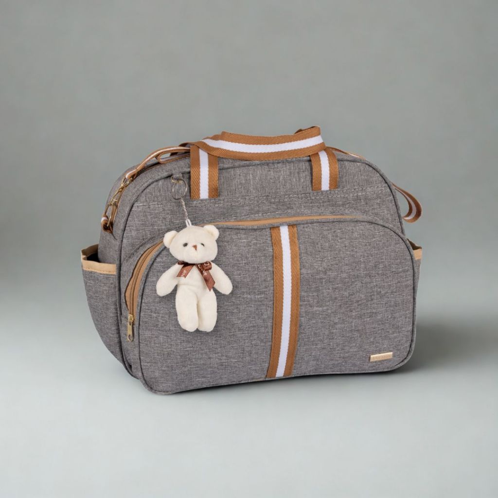 Bolsa Maternidade Bebê Infantil menino menina C/ chaveiro Urso faixa luxo AMOR