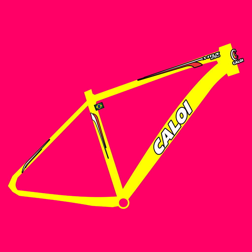 Adesivo para quadro modelo Caloi Vitus 29ER