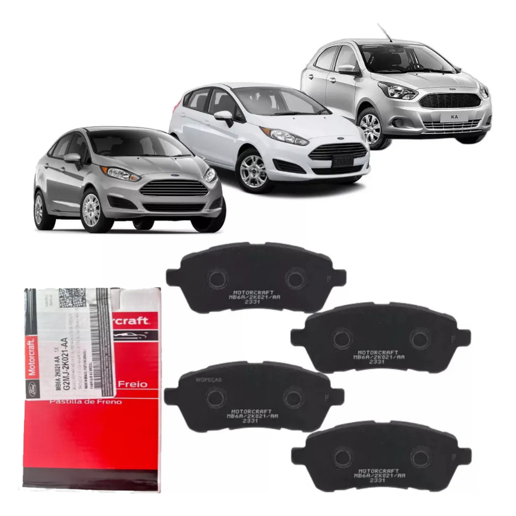 Pastilha de freio Ford Ka e New Fiesta Original Motorcraft MB6A2K021AA em Oferta na Shopee
