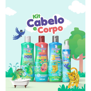 Kit Cabelo e Corpo Kids Bio Instinto 4 Itens em Oferta na Shopee