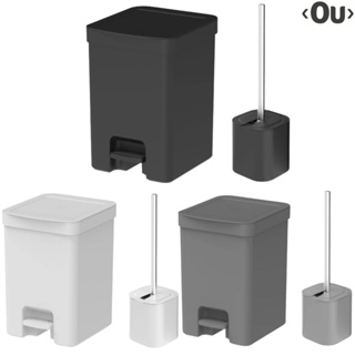 Kit Lixeira Pedal Trium 12l + Escova Sanitaria Dual Ou em Oferta na Shopee