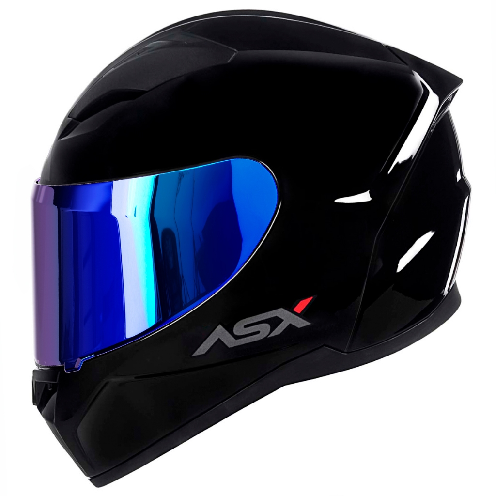 Capacete Unissex ASX City Preto Brilho + Viseira Revo Colorida em Oferta na Shopee