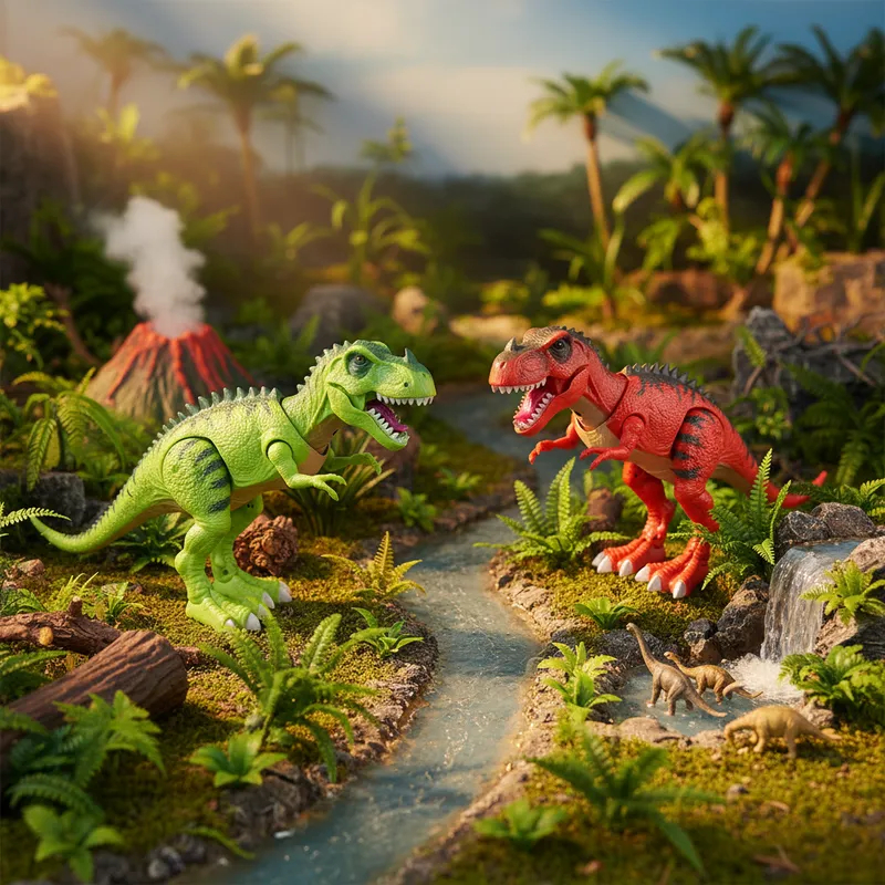Boneco Tiranossauro Rex Anda De Verdade Com Som Luz Projetor