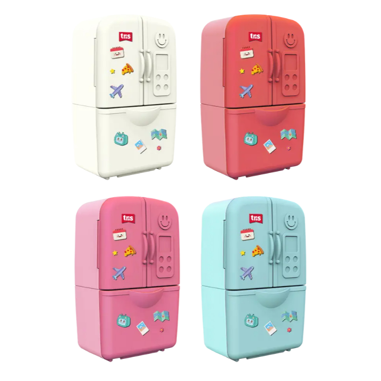 Apontador Duplo com Depósito + Borracha Frost (Geladeira) | TRIS em Oferta na Shopee