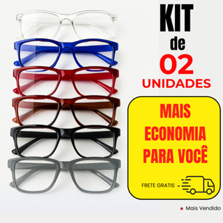 Kit com 02 Unidades do Óculos de Grau para Perto / Leitura / Trabalho - Escolha a cor em Oferta na Shopee