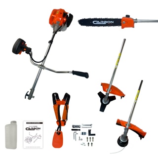 Roçadeira a Gasolina Bipartida 52cc 2,5HP com Cinto Duplo e Ponteira Motopoda de Galhos Carbon Fak em Oferta na Shopee