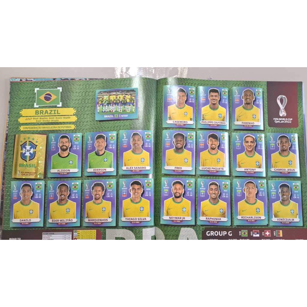 BRASIL FIGURINHAS COPA DO MUNDO 2022 ( VENDA POR UNIDADE ) ORIGINAIS PANINI