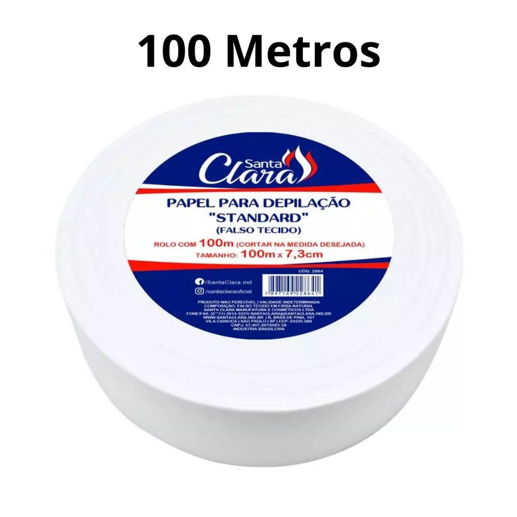 Papel - Lenço Para Depilação Falso Tecido Rolo 100 Metros