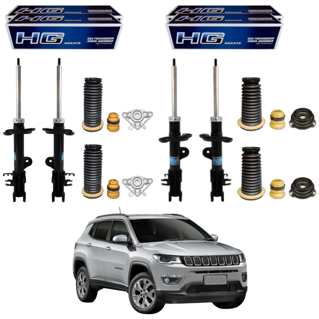 KIT 4 AMORTECEDOR COMPASS 4X4 2017 A 2025 NAKATA + KIT