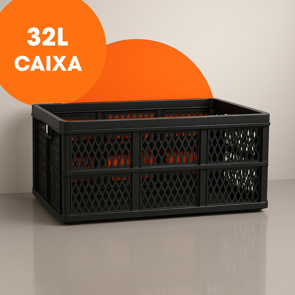 Caixa Organizadora Desmontável Plástica 32L