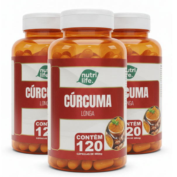Cúrcuma (curcuma Longa) - Açafrão Puro - 120 Cápsulas - 100% Natural Premium — imagem 2 de 2