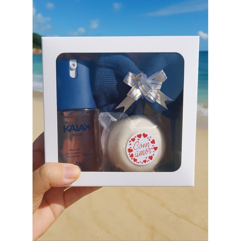 NAtura KIT Masculino Desodorante Colônia hidratante e sabonete 90 g para presente em Oferta na Shopee