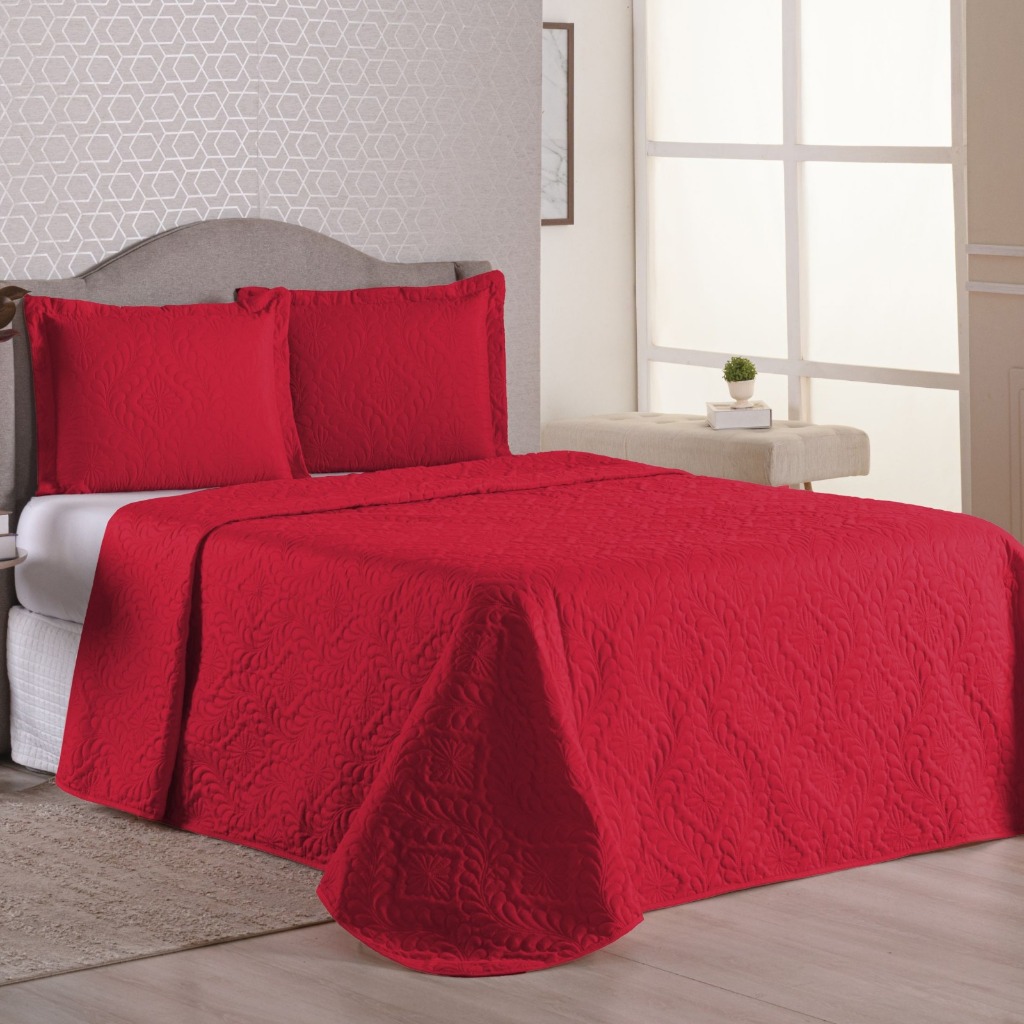 Kit Colçha Cobre Leito Luxo Matelado Casal-Queen-King-Solteiro - Ótimo Custo Benefício em Oferta na Shopee