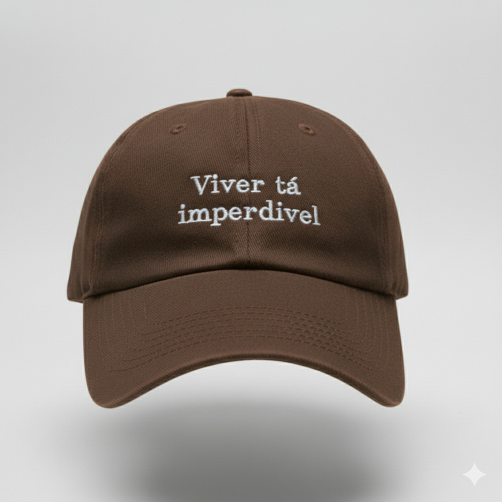 Boné Aba Curva Bordado Ajustável Unissex