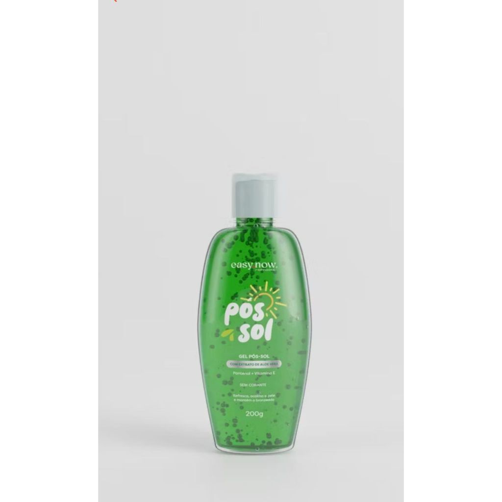 Gel Pós Sol 200ml Com Extrato de Aloe Vera Easy Now Acalma a Pele Pantenol + Vitamina E