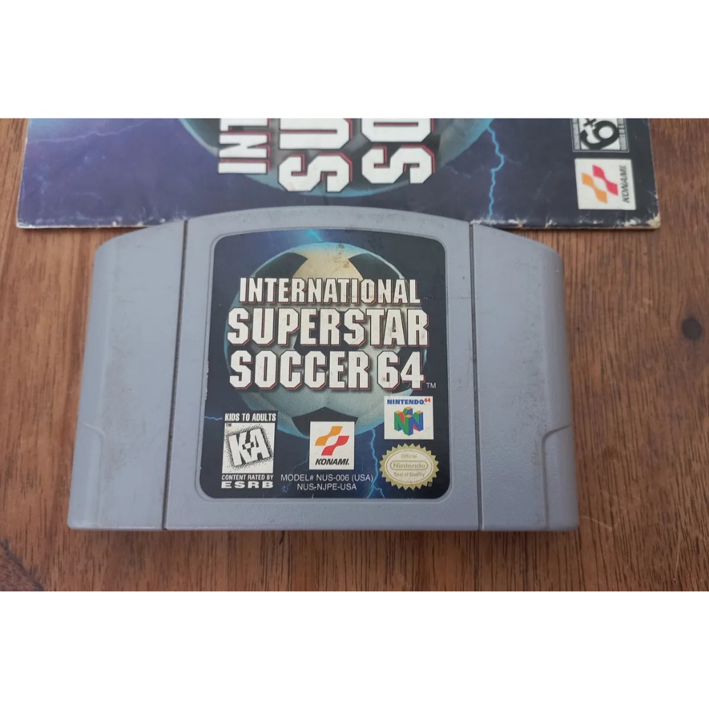 Cartucho International Superstar Soccer 64 Nintendo 64 100% original americano N64 + manual Br