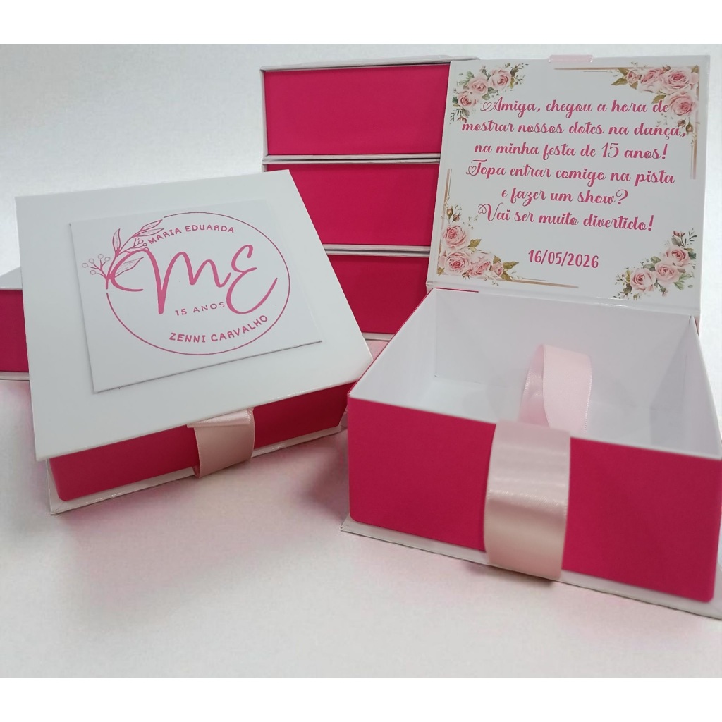 Caixa convite - Caixa Cartonada 15x15x5