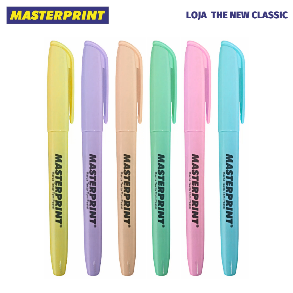 Marca Texto Tom Pastel Masterprint - Kit ou Unidade - Caneta em Oferta na Shopee