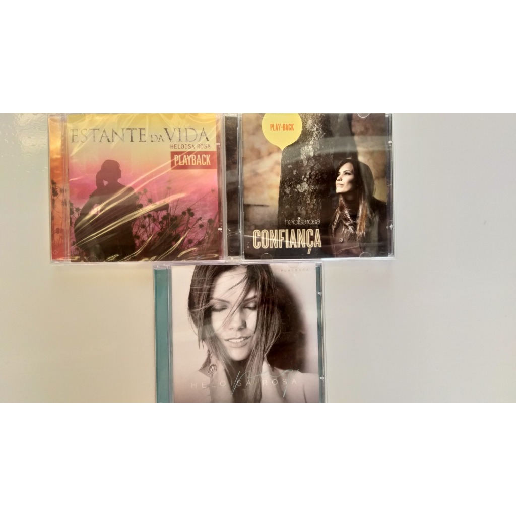 CD MUSICA GOSPEL NACIONAL HELOISA ROSA LOTE COM 03 CDS NOVOS: ESTANTE DA VIDA, CONFIANÇA,PAZ