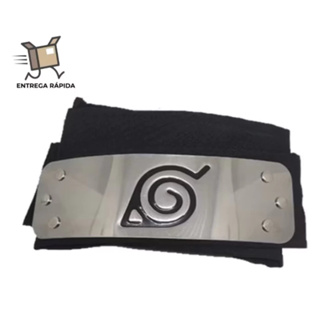 Bandana Naruto Aldeia da Folha Inox Naruto Shippuden em Oferta na Shopee