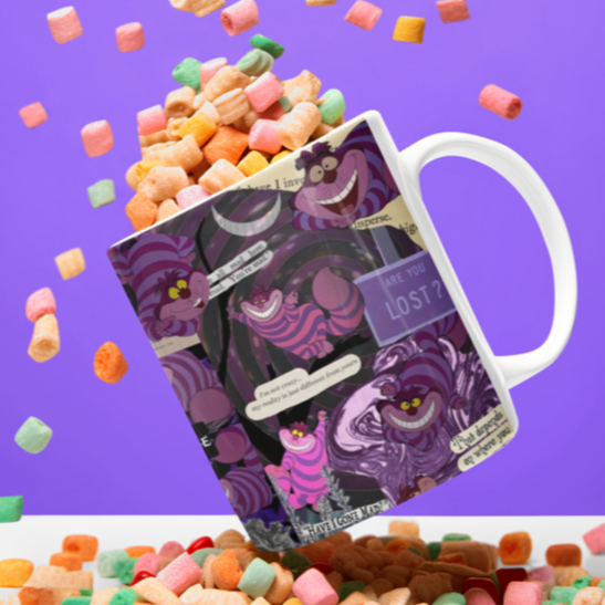 CANECA GATO RISONHO l ALICE NO PAIS DAS MARAVILHAS