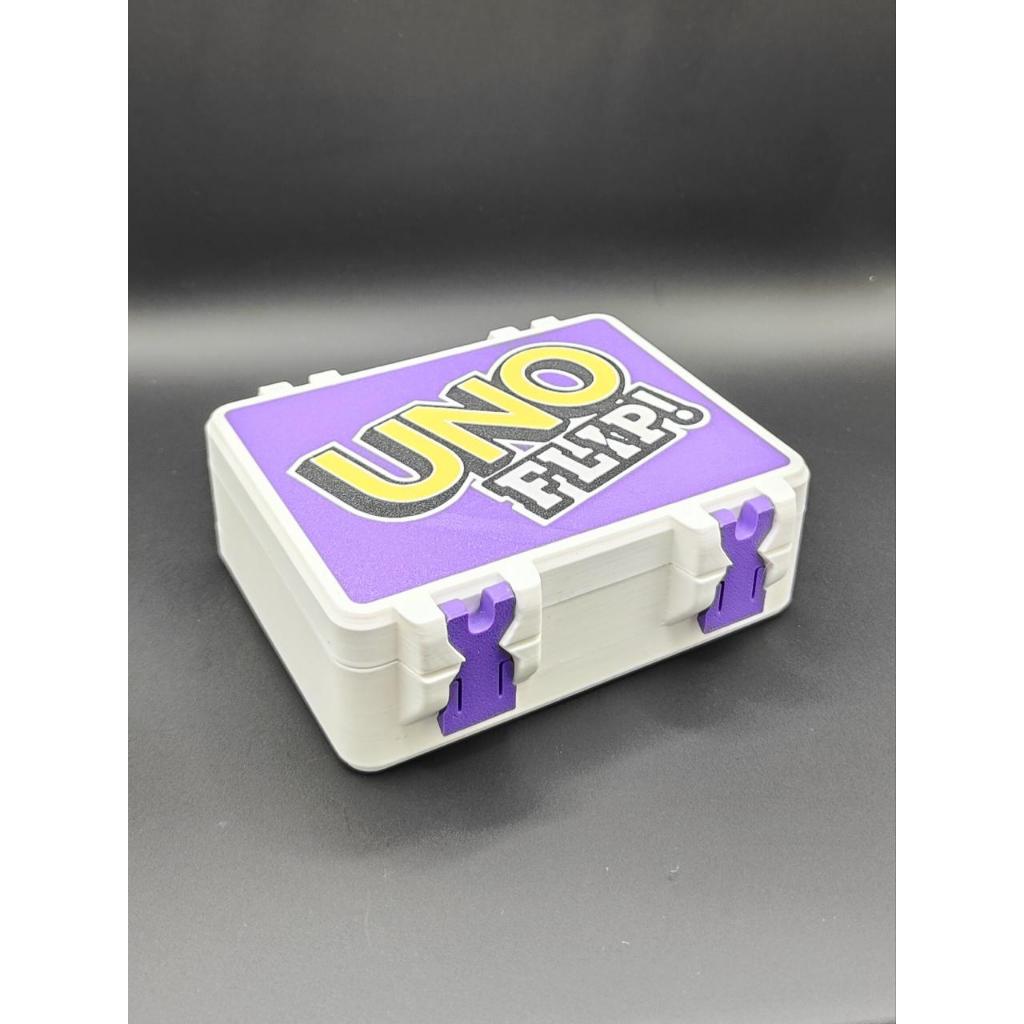 Caixa para 2 Baralhos Jogo De Cartas Uno Flip Card Box Case Protetor Organizador