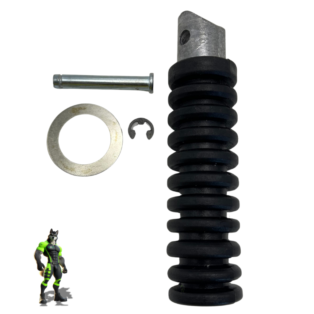 PEDALEIRA TODAY TITAN 150 BIZ 125 COMPLETA REDONDA TRASEIRA PRETO DN RACING (UNITARIO)