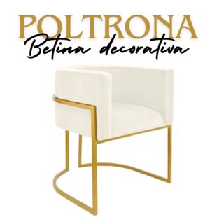 Poltrona Decorativa Luxo para Consultorio Cadeira Recepção Clinica Mesa Sala de Jantar Linho Corano Veludo Luxo em Oferta na Shopee