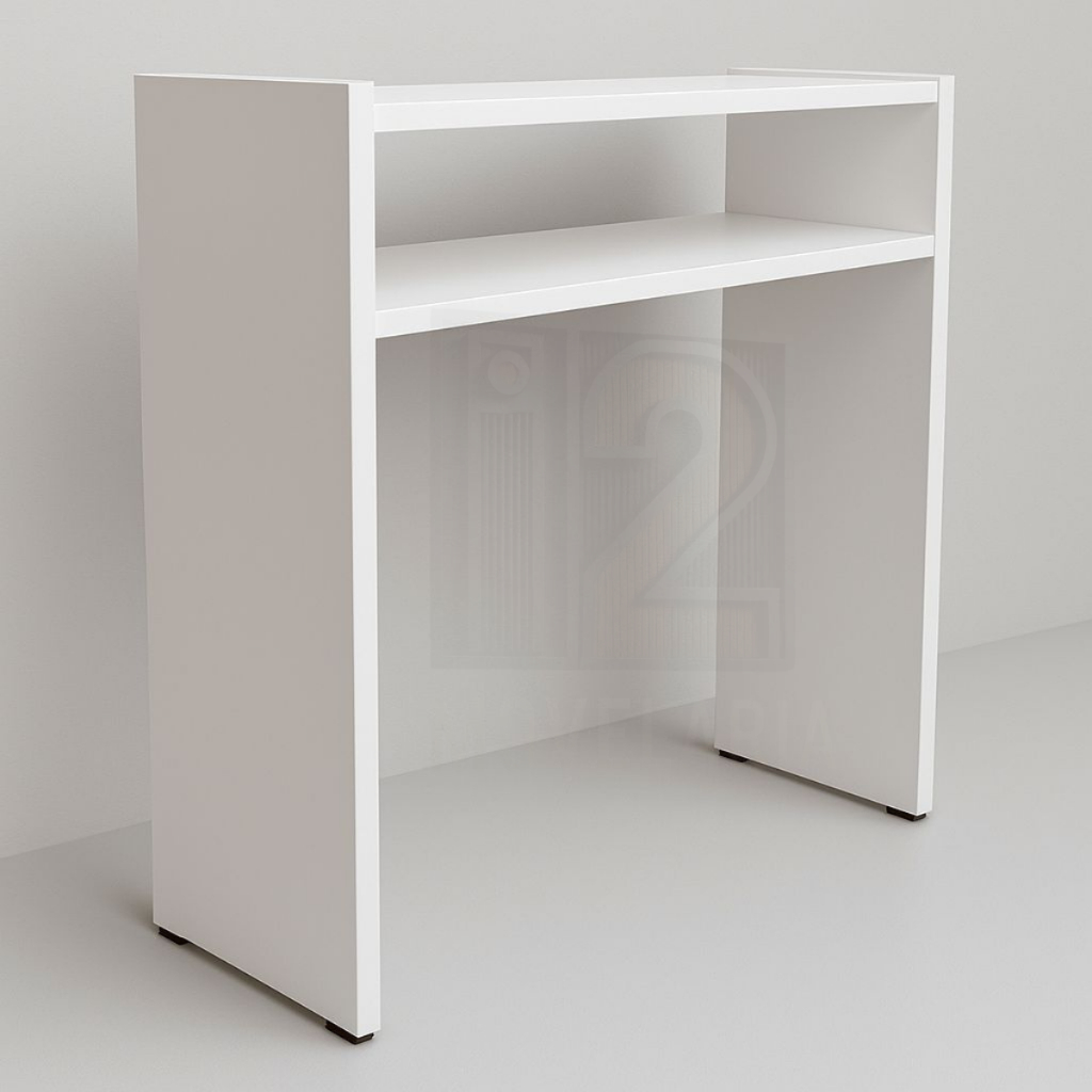 Mesa Para Manicure Prática com Prateleira Para Estufa 60cm Para Salão de Cabeleireiro