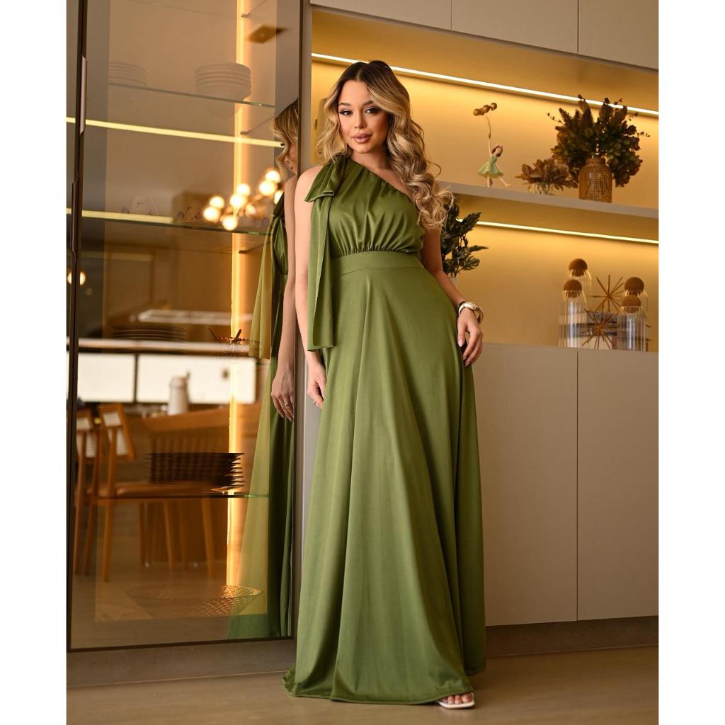 Vestido Feminino Festa Elegante Casamento Formatura Com Bojo em Oferta na Shopee