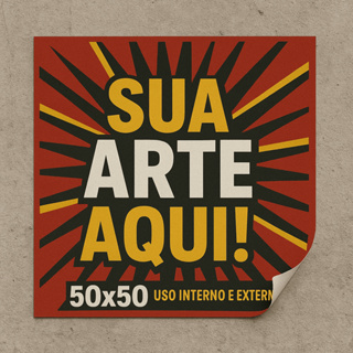 ADESIVOS PERSONALIZADOS 50X50 CM - RECORTE ELETRÔNICO A PROVA D'ÁGUA COM SUA ARTE em Oferta na Shopee