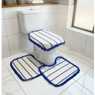 Jogo de Tapete Para Banheiro 3 Peças Luxo Macio Antiderrapante Moderno Seca Rapido em Oferta na Shopee