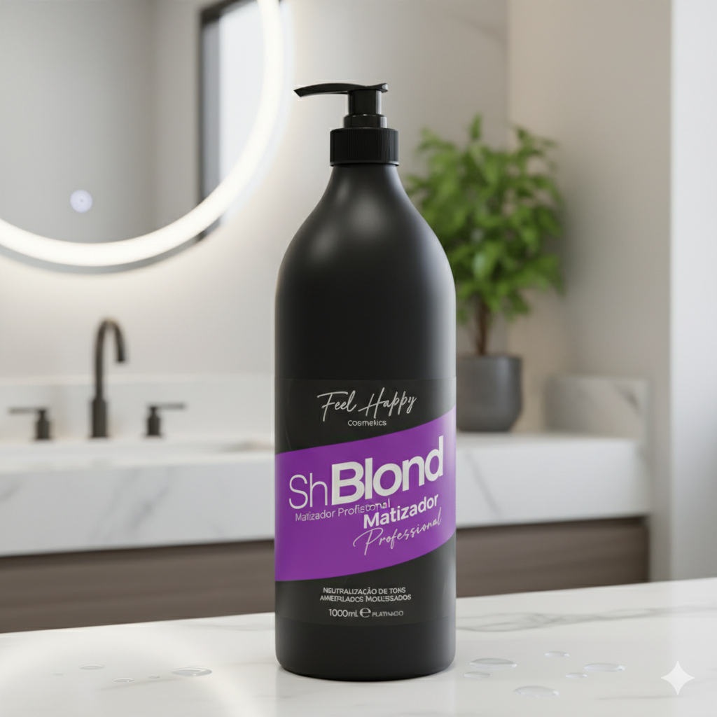 Shampoo Anti Resíduos Orgânico Blond 1000ml Feel Happy